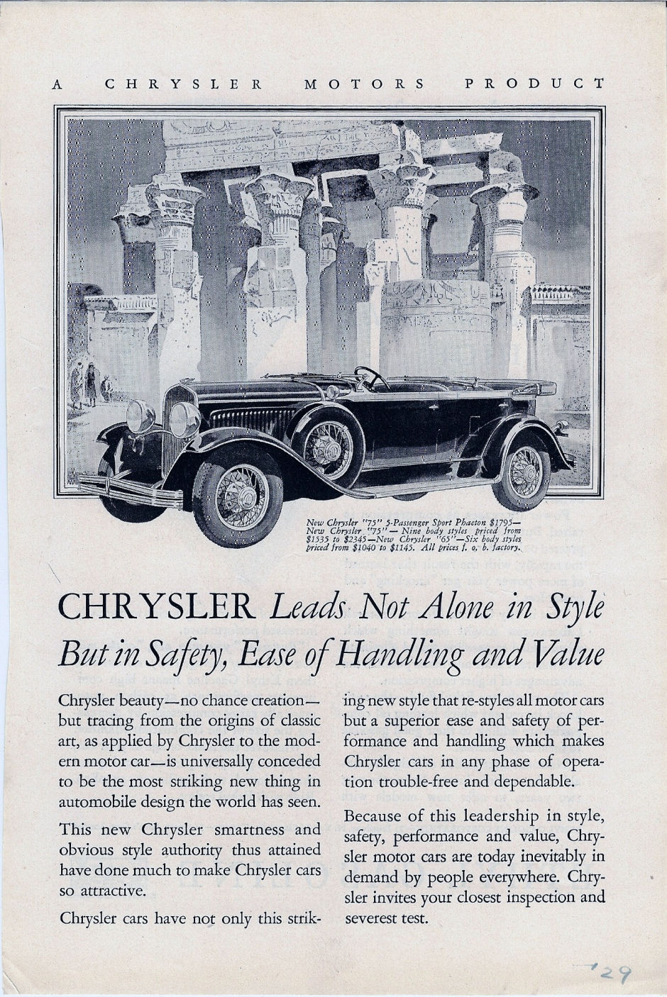 1929 Chrysler 10